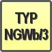 Piktogram - Typ: NGWb/3